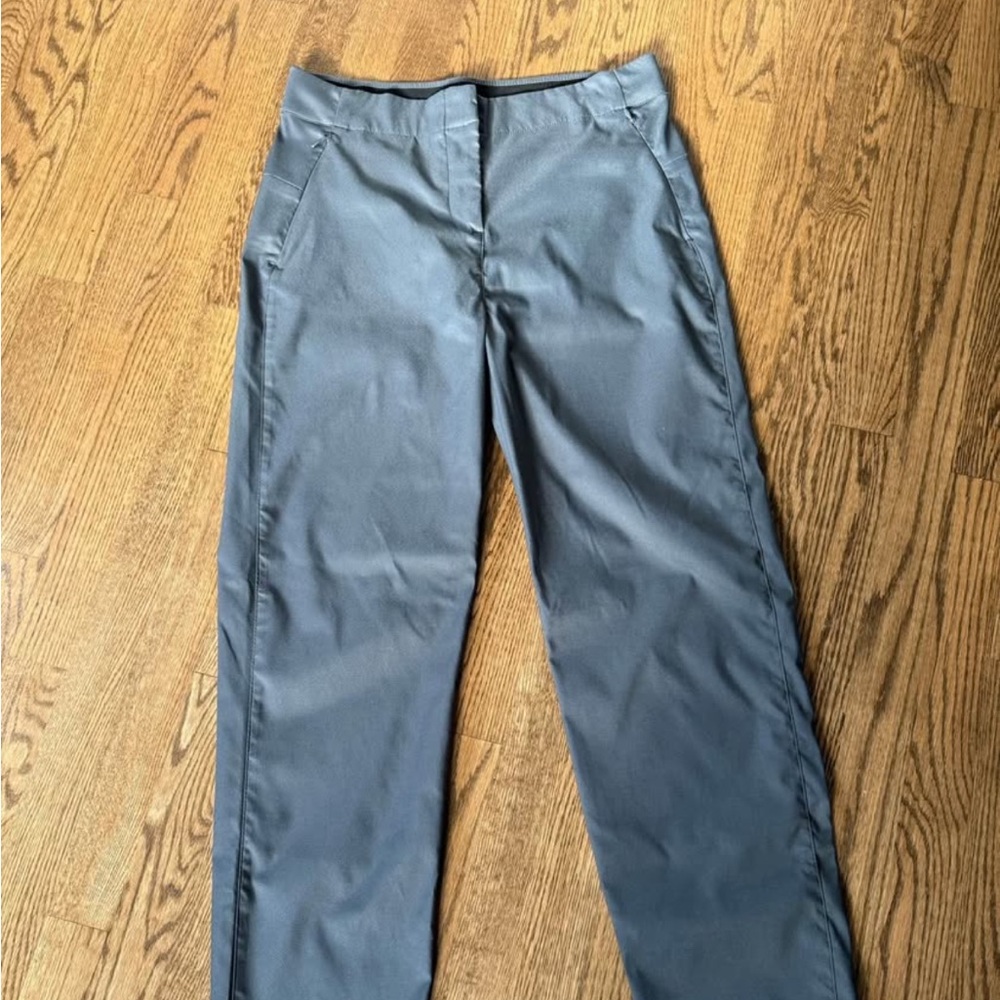 Lole Gray Trousers with Straight-Leg Design